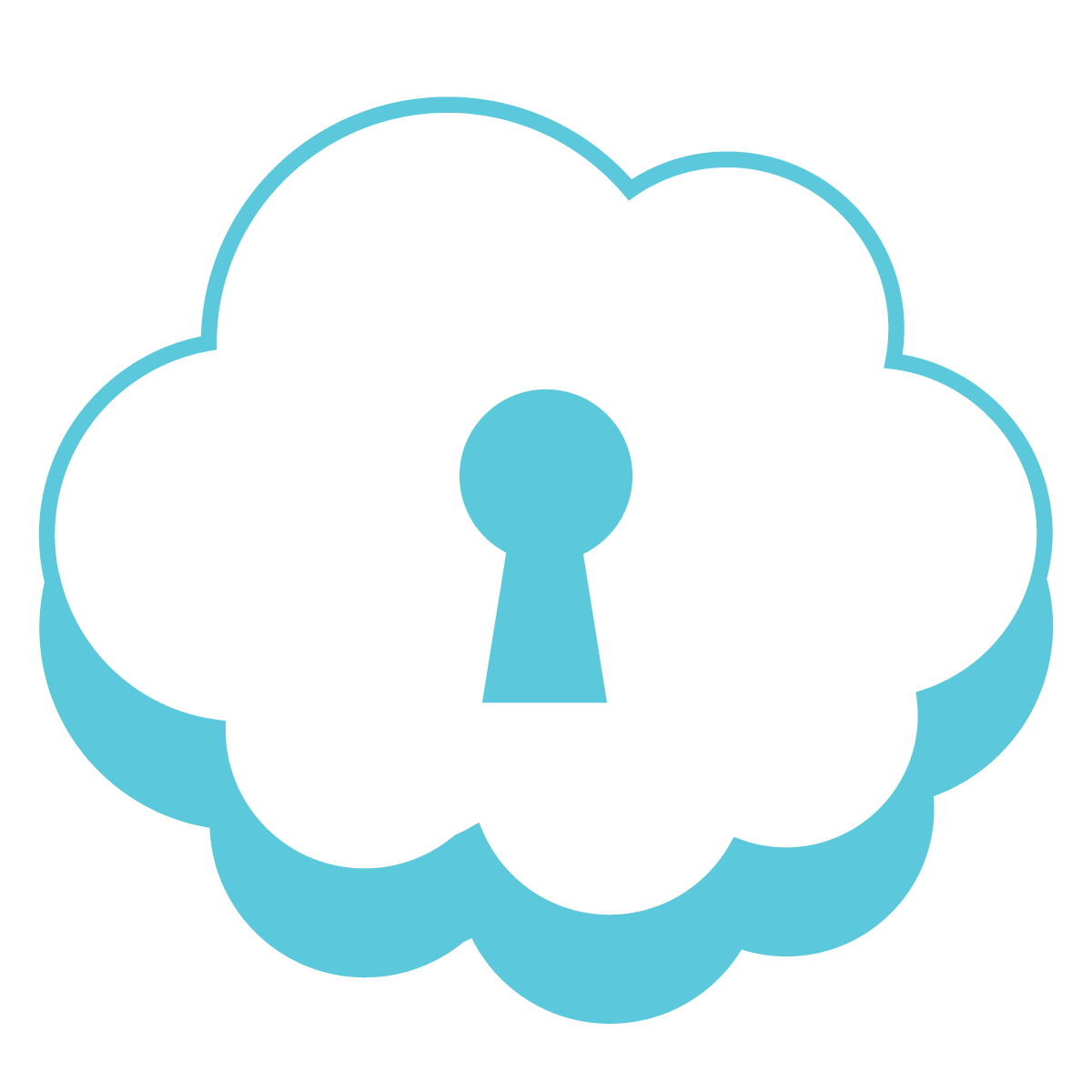 SecretSkies cloud lock logo